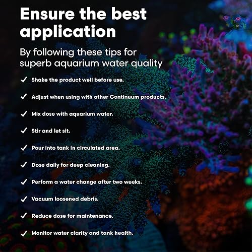 Miniatura 6 de Continuum Aquatics BacterClean-M - Limpieza de cultivos microbianos para acuarios marinos y arrecifes, 1 L, Número de modelo QBCM1L