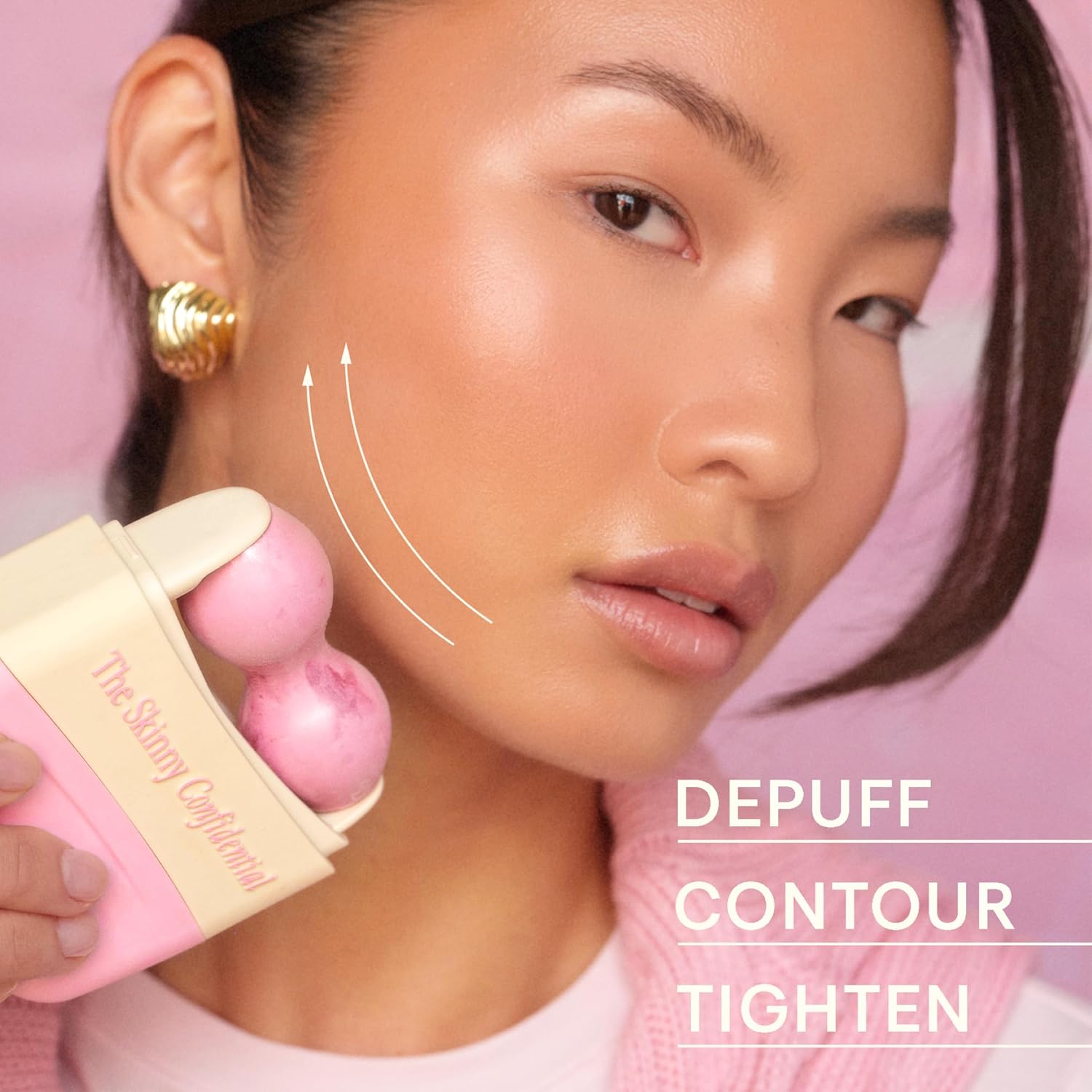 The Skinny Confidential Mint Ice Roller for Face - Compact Facial Skin Care Tools for Sculpting & Contouring - Cold Therapy Facial Rollers May Reduce Puffiness & Redness - Beauty Gifts for Women & Men - Image 5