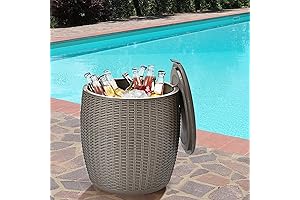 BUSHLY 9.5 Gallon Poolside Cooler for Drinks