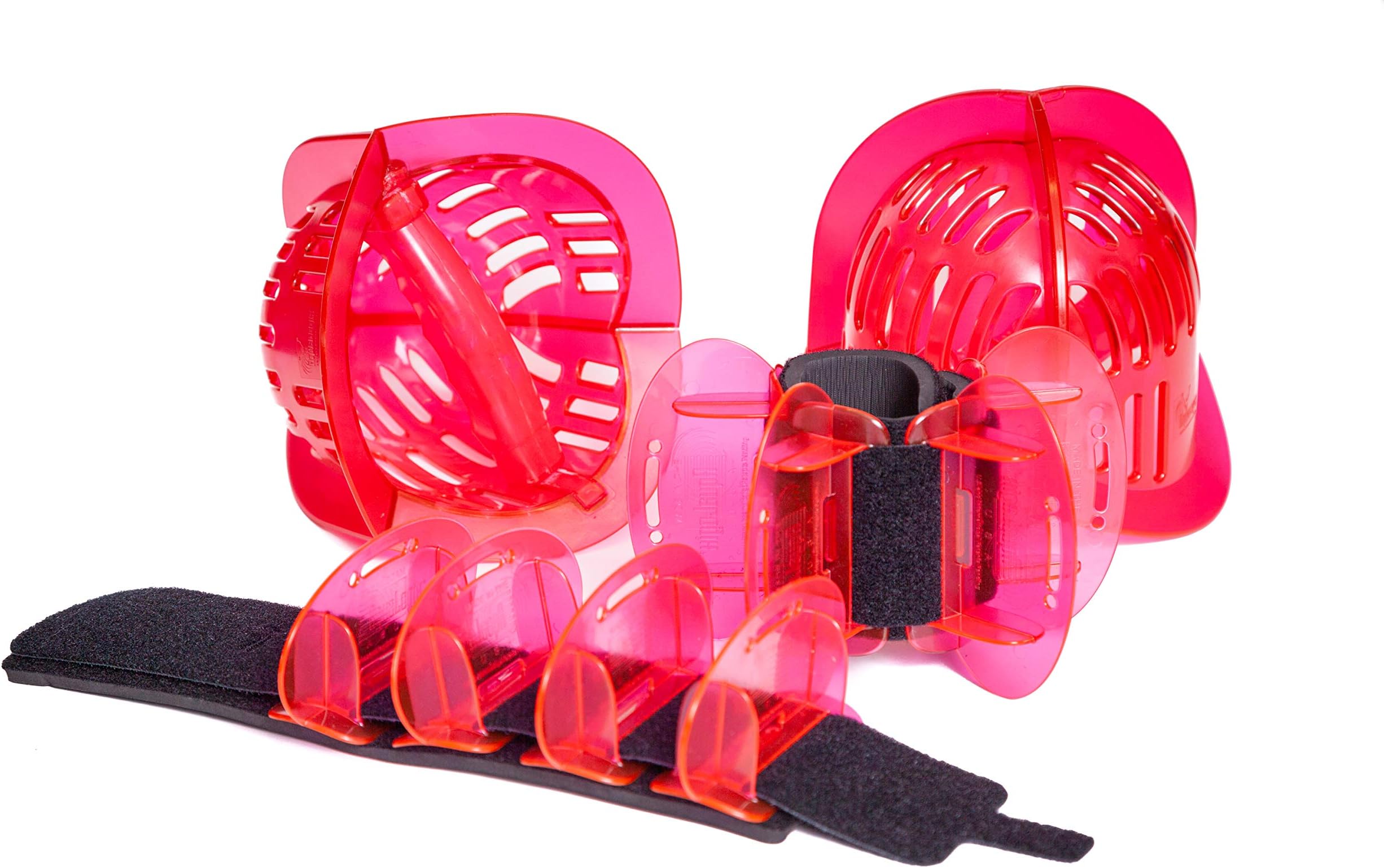 AquaLogix Total Body Pool Weights for Water Exercise Bundle, Polycarbonate Upper Body Bells & Padded Lower Body Fins, Aqua Therapy, Pool Exercise, Water Aerobics, Color Indicate Resistance Level