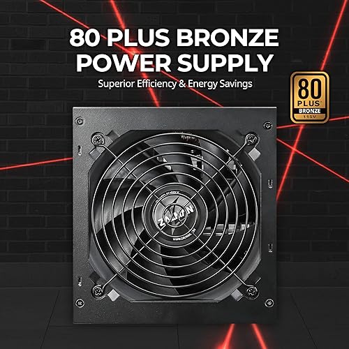 Miniatura 3 de Zalman GigaMax - Fuente de alimentación de bronce de 600 W 80+, salida estable de alta eficiencia, 5 años de garantía, fuente de alimentación