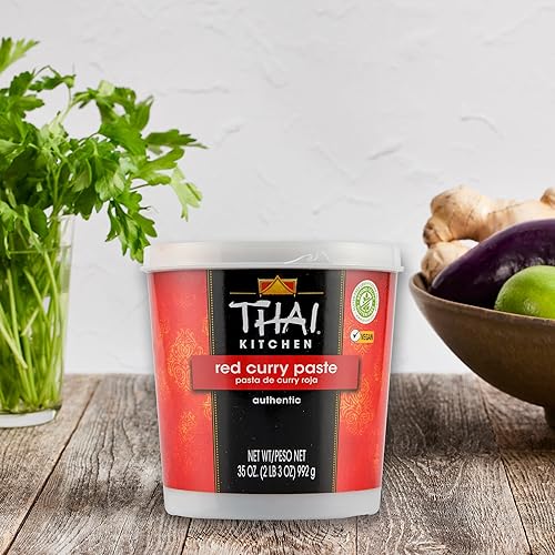 Miniatura 14 de Pasta de curry rojo Thai Kitchen, 35 onzas