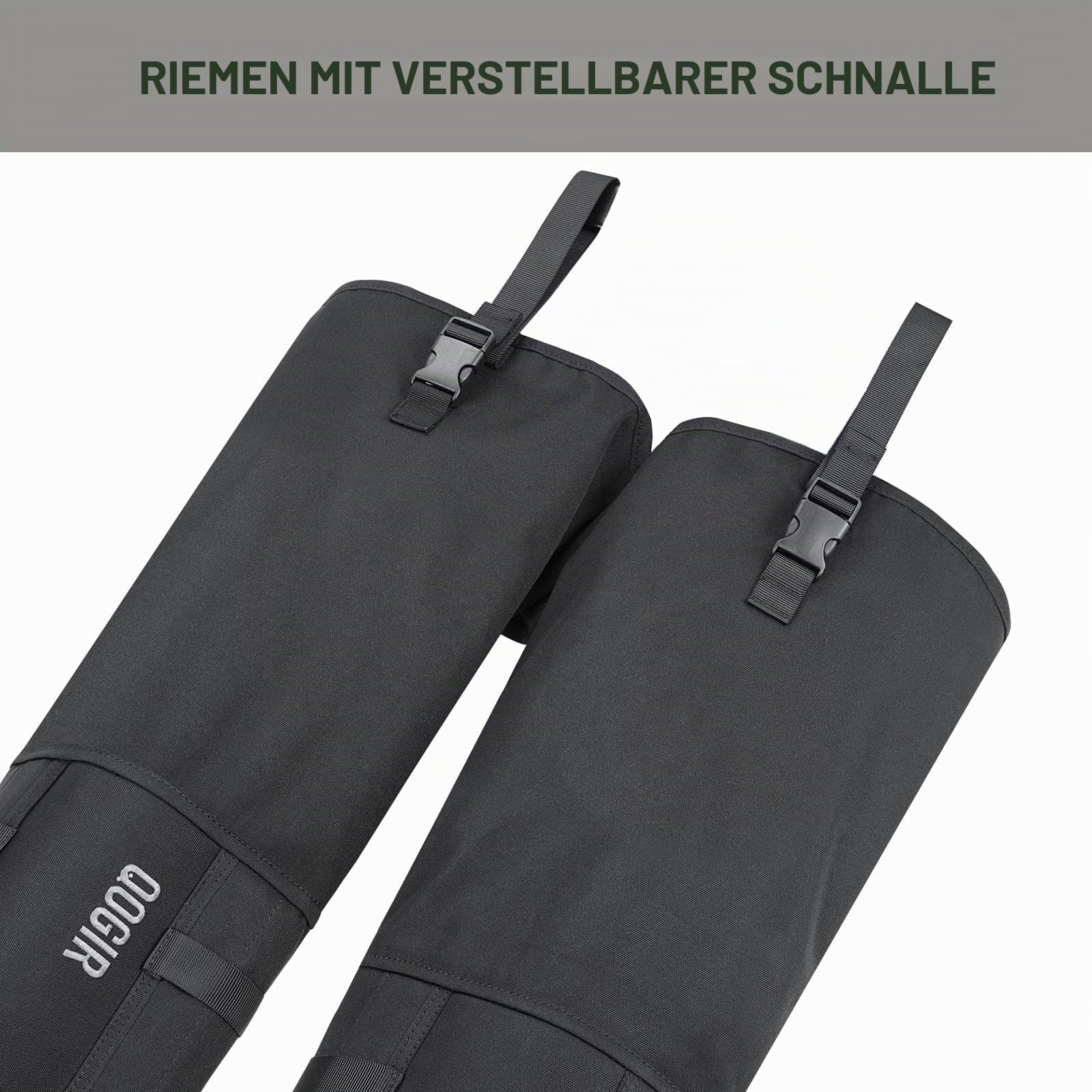 QOGIR Snake Guard Protection Chaps: Schlangenbissschutz für Knöchel bis Oberschenkel Schlangen-Chaps, wasserdichte Schlangengamaschen für Männer & Frauen, Jagd voller Schutz für Beine vor Schlangenbissen und Briar