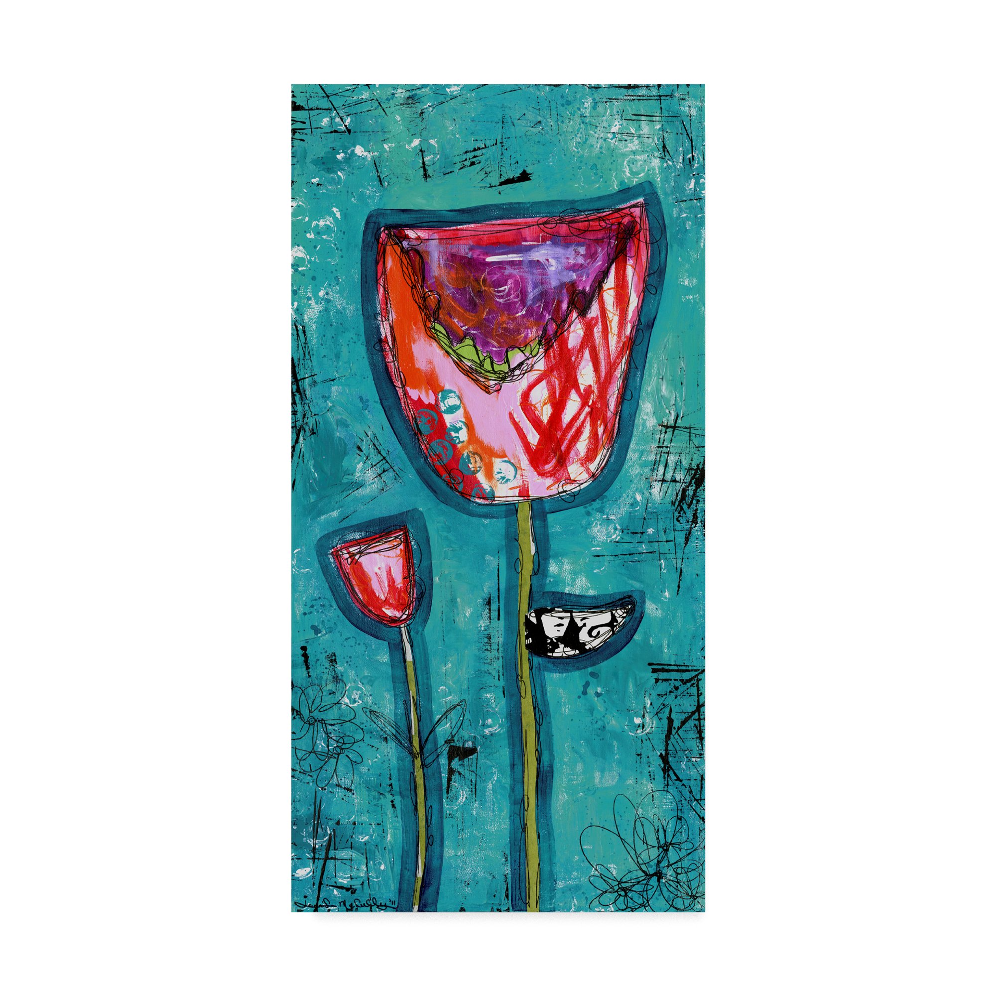 Trademark Fine Art ALI36955-C1224GG Fine Art, 12x24-Inch, Multicolor