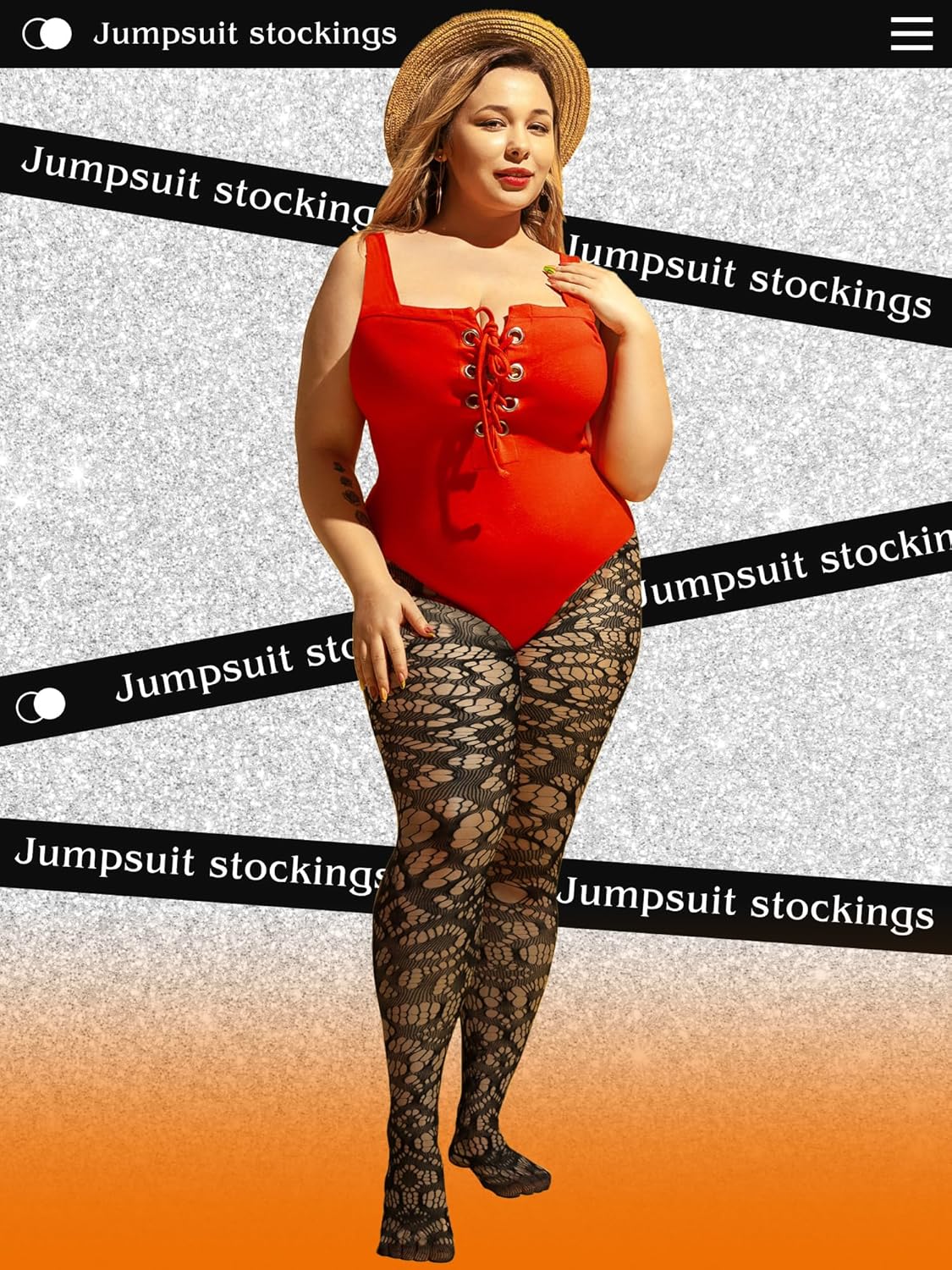 Jadive 6 Pairs Women Plus Size Fishnet Thigh High Stockings Suspender Garter Belt Lingerie Pantyhose Tights - Image 6