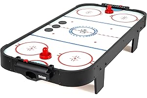 GoSports 40" Table Top Air Hockey Game: Exhilarating Air-Powered Game for Kids and Families