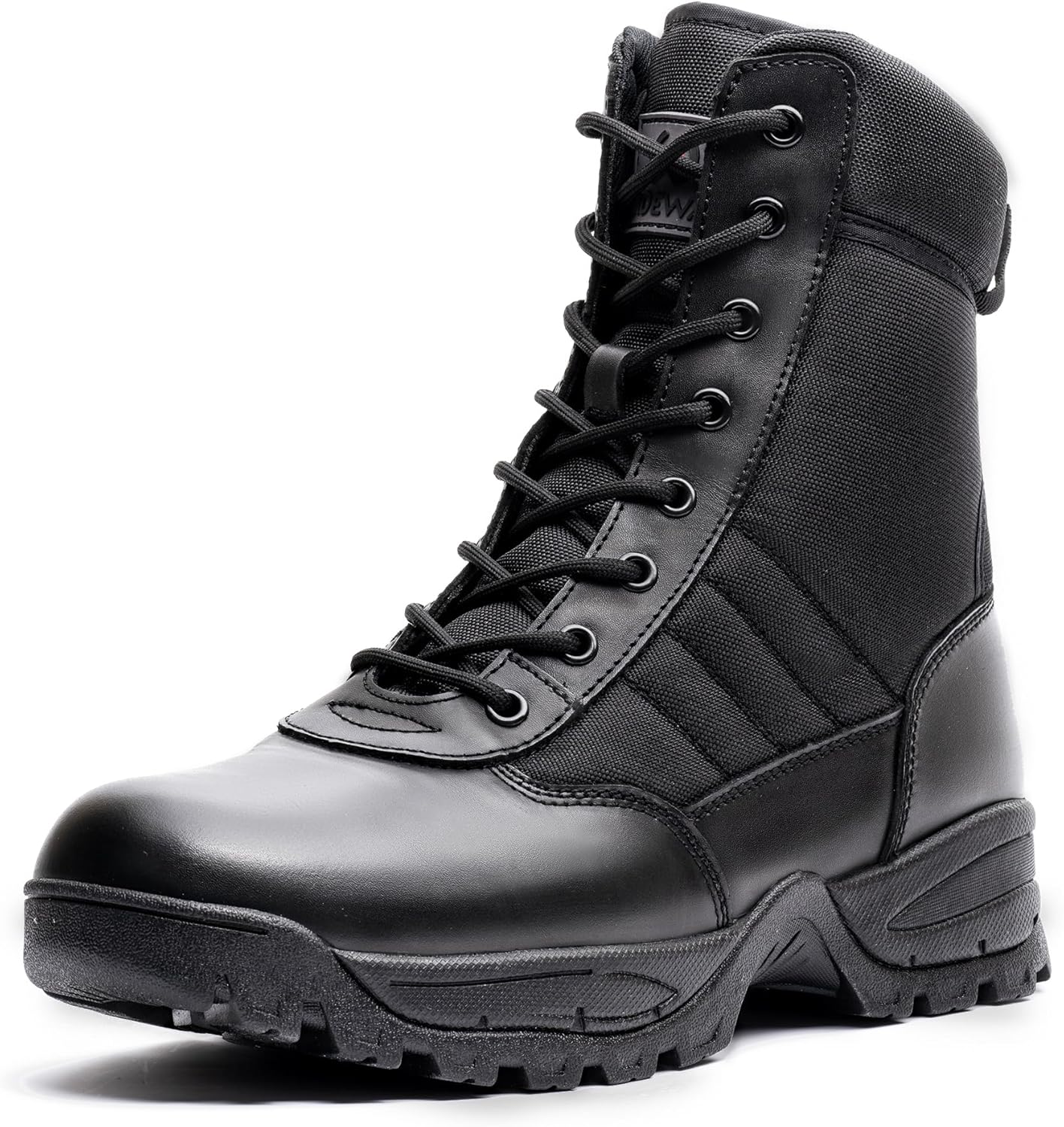 Men's Military Tactical Combat Boots Side Zipper Work Motorcycle Boots 8 inch