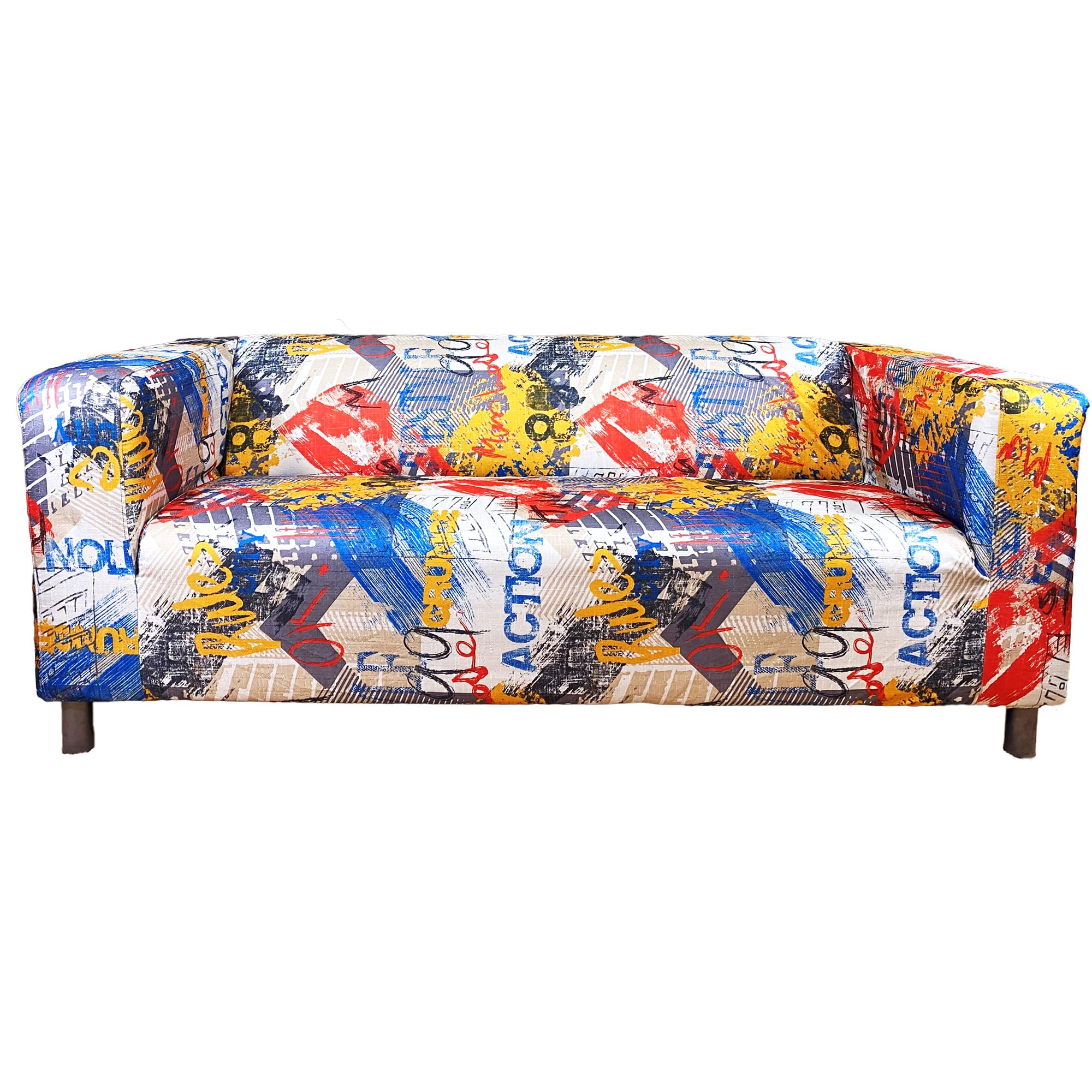 Cosy Burrows Klippan Two-seater Sofa Cover Custom Made Replacement Loveseat Slipcover Washable Pets Friendly Plush Velvet Fits IKEA KLIPPAN 2-Seat Sofa 180 cm (Multi-Colour)