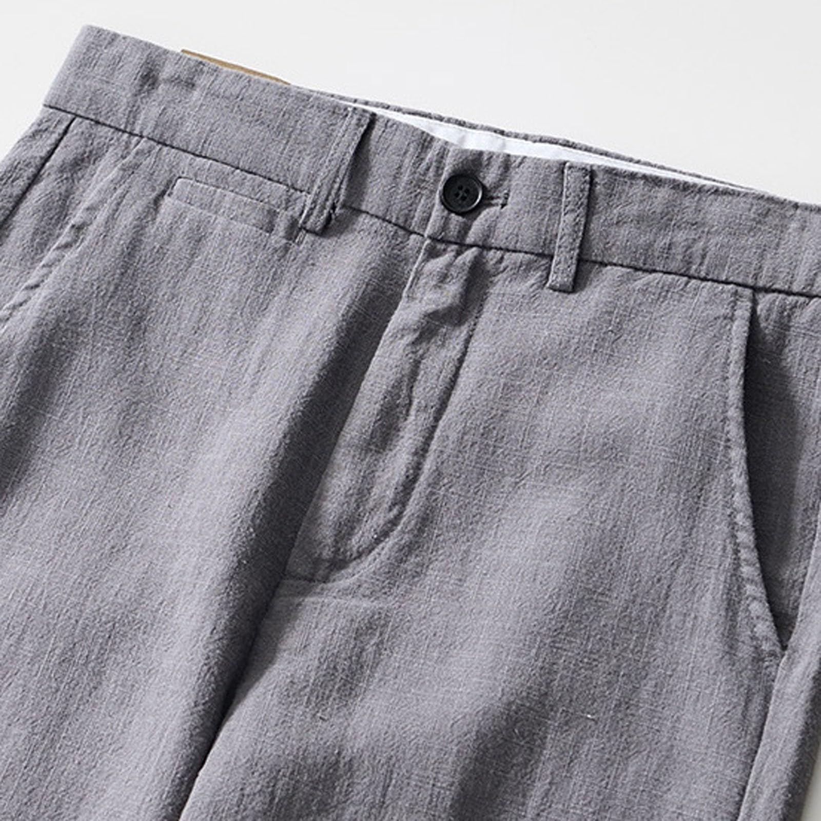 Pantalones De Verano Mujer Deporte, Pantalones Vaqueros Mujer Verano, Casuales Lino Transpirables Corte Relajado Pierna Recta Cintura EláStica CóModos Pantalón Deportivo Pantalon Pirata Pantalon