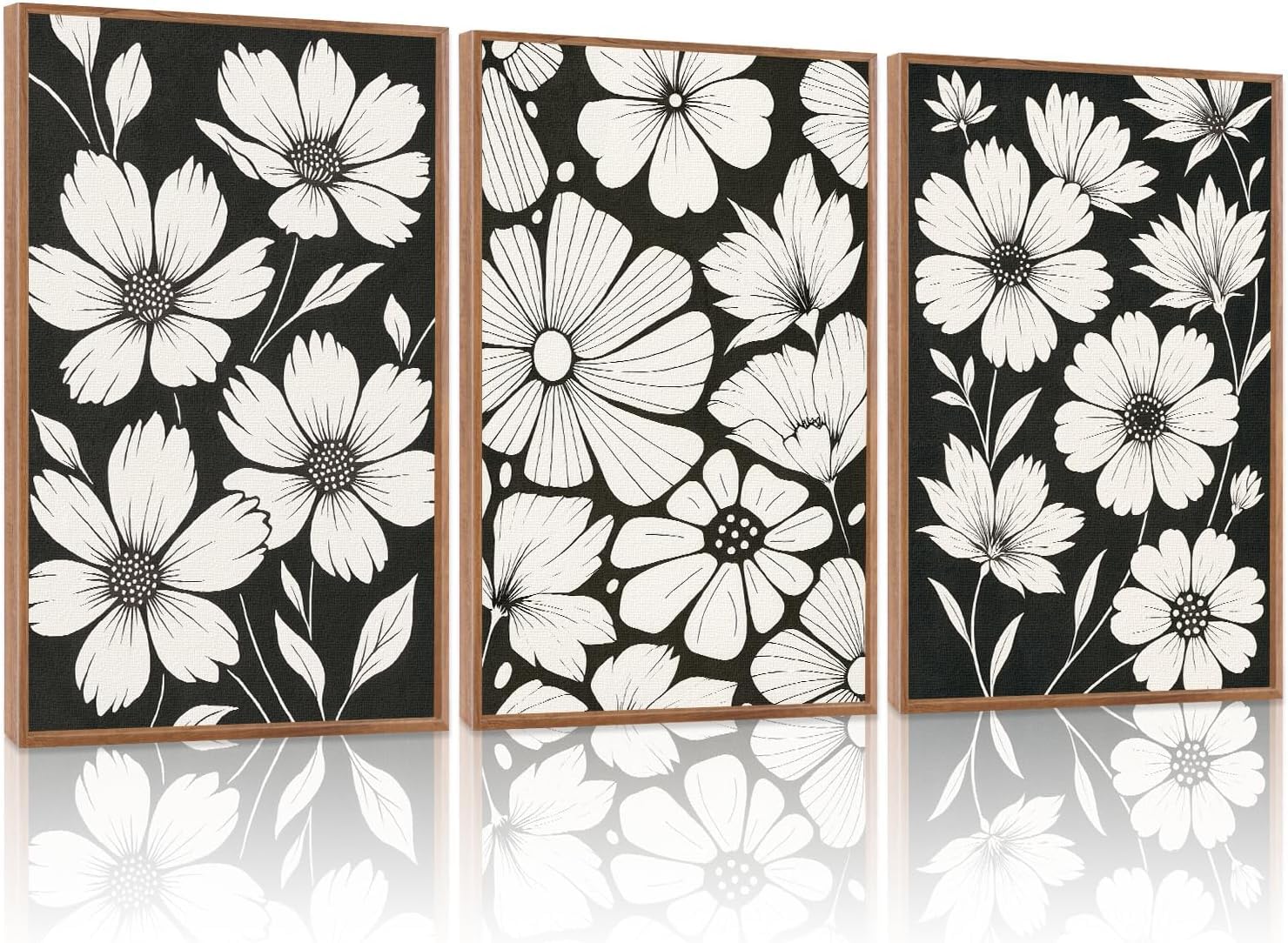 Impression florale sur toile de marguerite pour grand mur de bureau - 8