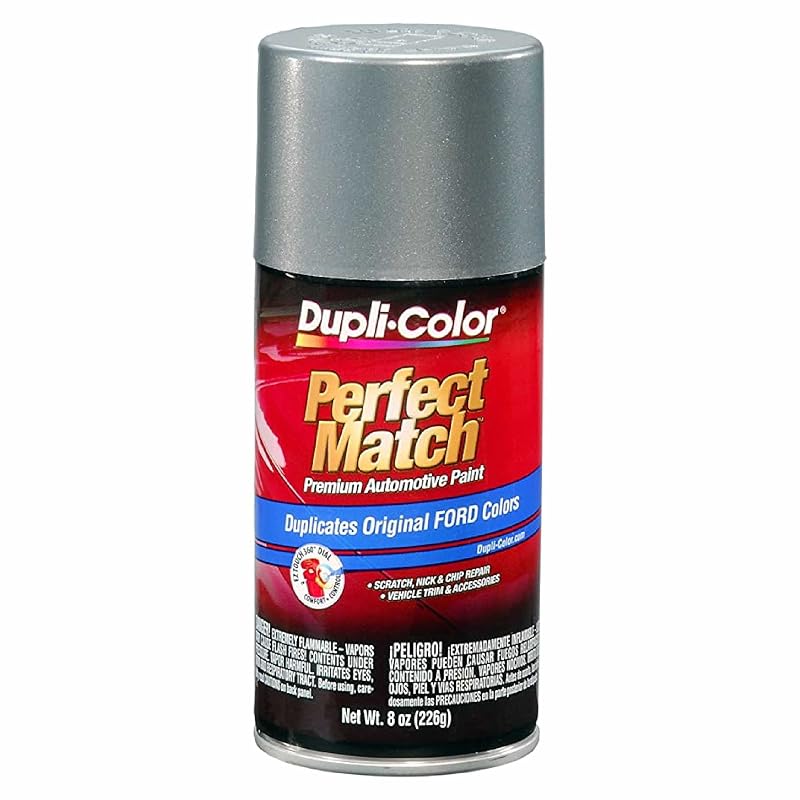Tinta Automotiva em Spray Dupli-Color Perfect Match Medium Charcoal Metálica, código de cor 1B, lata de 237 mL