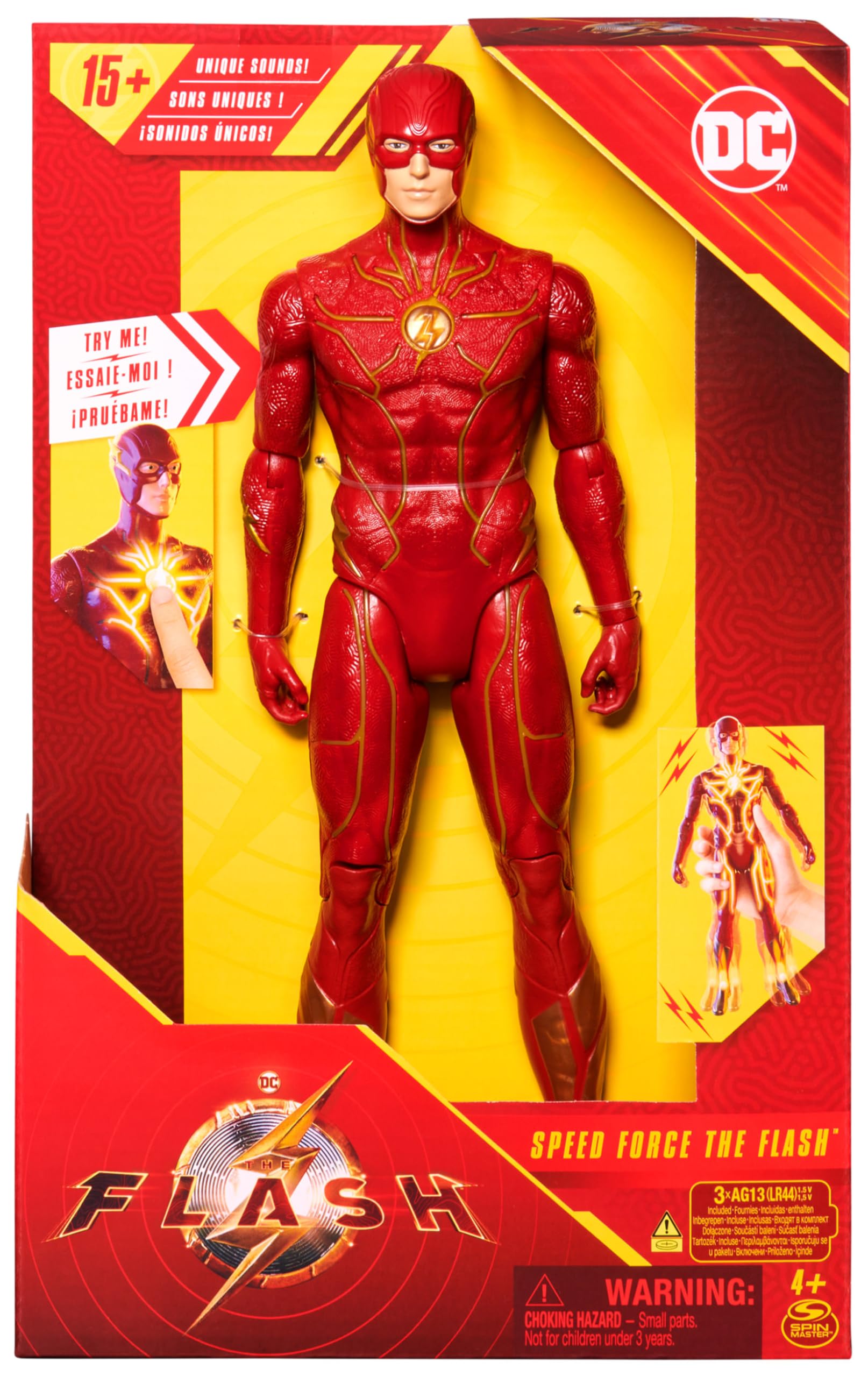 DC Comics, The Flash, Personaggio di Flash Deluxe da 30 cm luci e suoni 3