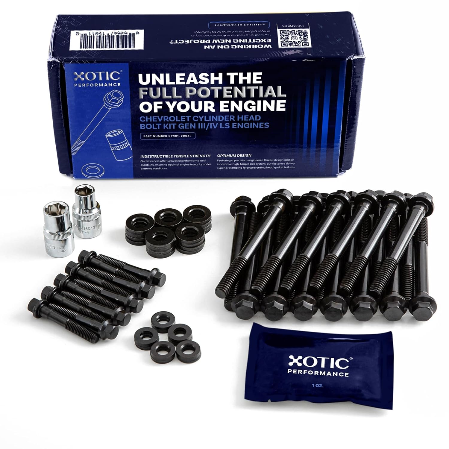 Cylinder Head Bolts Kit for 2004+ Chevrolet Gen III IV LS Engines 4.8L, 5.3L, 5.7L, 6.0L, 6.2L - Xotic Performance™ XP981
