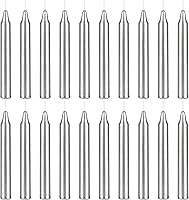 Vista 45 de Mega Candles 20 piezas Velas Cónicas Mini Exquisitas de Conjuro Sin Aroma Morado Oscuro, 4 Pulgadas de Alto x 1/2 Pulgada de Diámetro, Campanillas