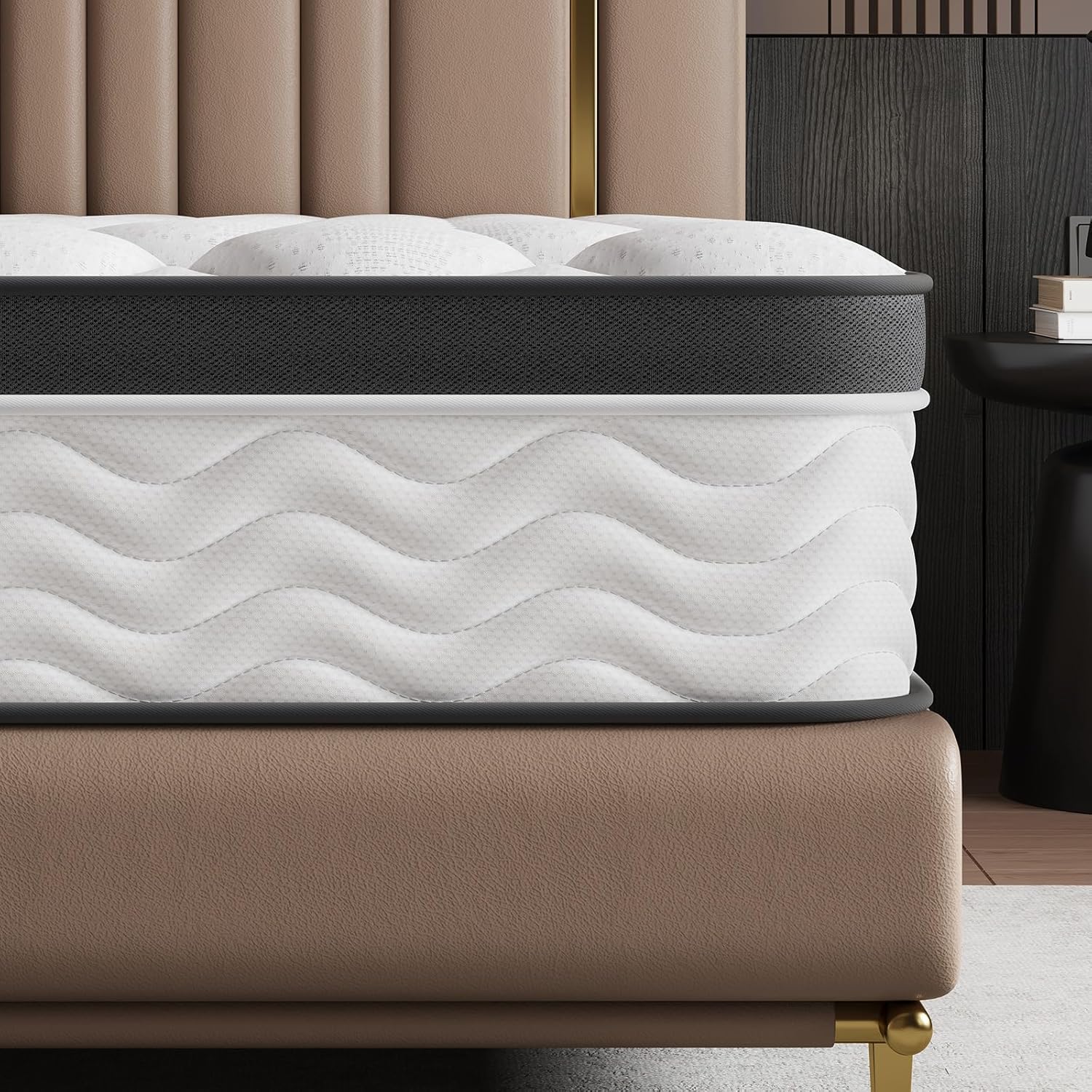 Full Size Mattress,12 Inch Full Mattress,Memory Foam Hybrid Mattresses for Back Pain Relief,Pressure Relief & Motion Isolation,CertiPUR-US Certified,Medium Firm,54"x75"