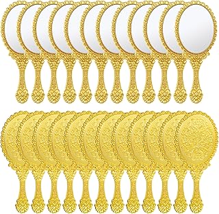 24 Pcs Vintage Handheld Mirror for Makeup Por...