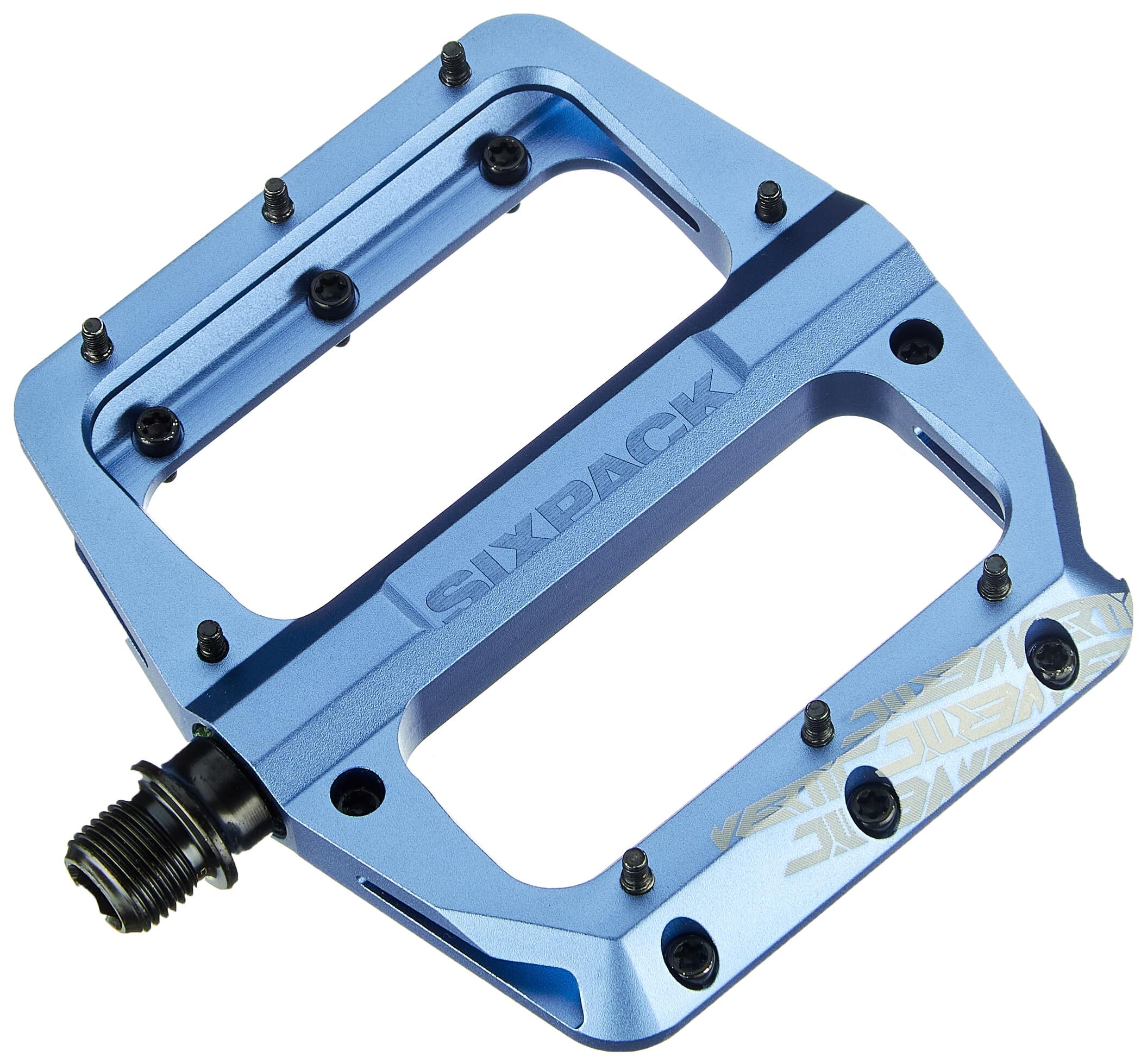 Sixpack Racing Vertic Flache Mountainbike-Pedale für Erwachsene, Unisex, Blau, Einheitsgröße Sport & Freizeit
