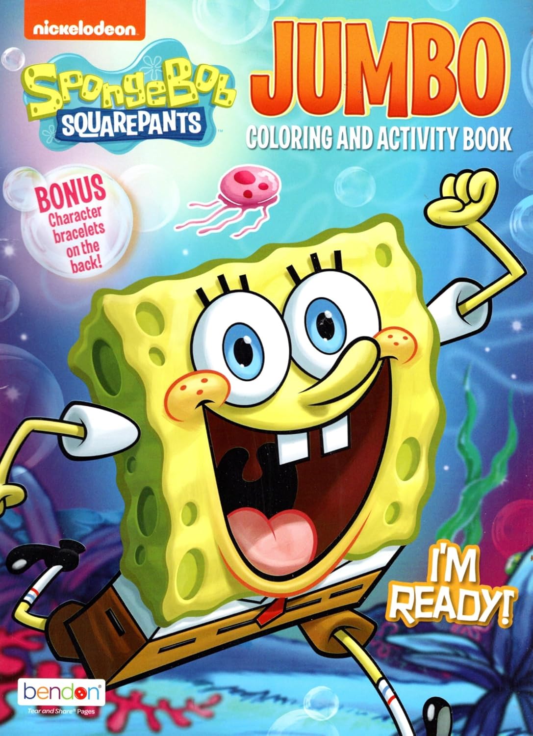 Spongebob SquarePants - Jumbo Coloring & Activity Book - I'm Ready ...