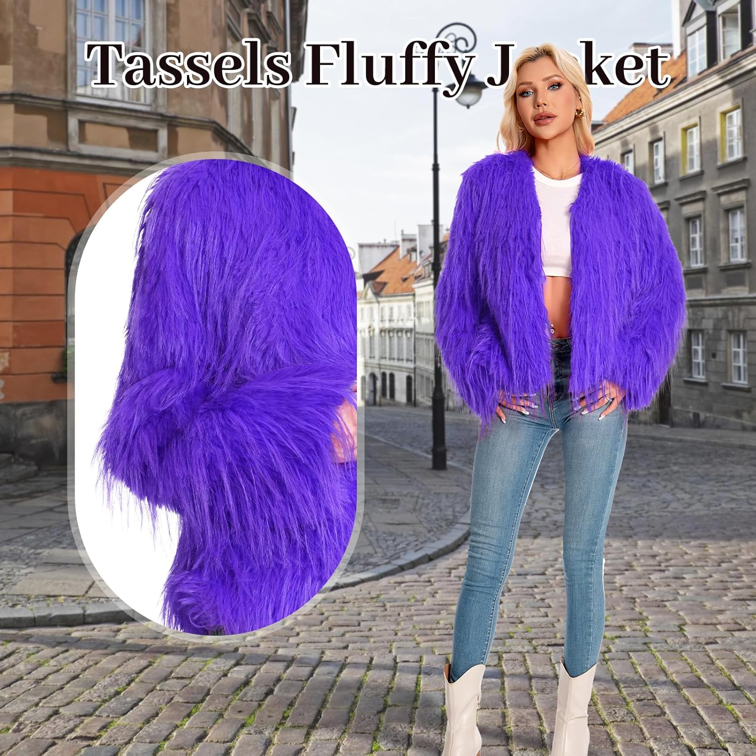 Fur Coats For Women, 2025 Plus Size Mongolian Faux Fuzzy Jacket Fluffy Long Sleeve Winter Coat with Pockets. - Image 5