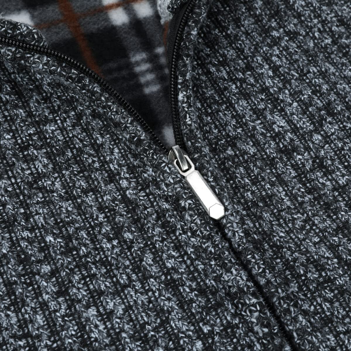 Allthemen Cardigan da Uomo con Cerniera con Colletto Rialzato Pollover Sweater Invernale Lavorato a Maglia