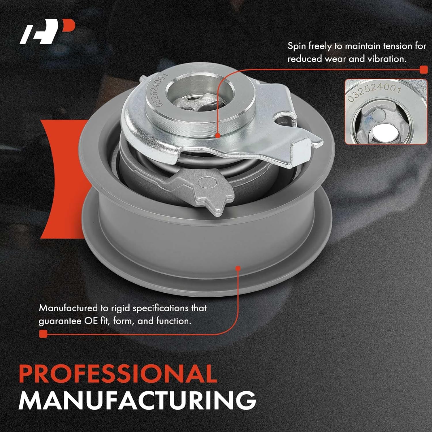 A-Premium Timing Belt Tensioner Pulley Compatible with Volkswagen Jetta 2013-2021, Golf 2015-2016/2019-2021, Golf SportWagen 2019 & Audi A3 2013, Q3 2016, A3 Sportback e-tron 2016-2018, L4 1.4L