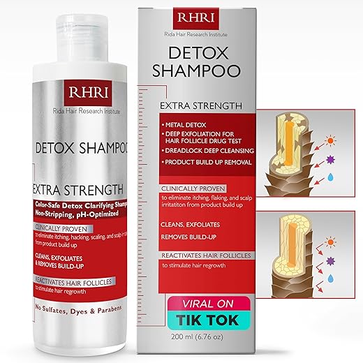 Clarifying Shampoo for Build Up | Heavy Metal Detox Shampoo to Pass Hair Follicle | Removes Product Build-Up, Dirt, Chlorine & Oil | Color Safe & Sulfate Free | Purifying Shampoo for Irritated Scalps