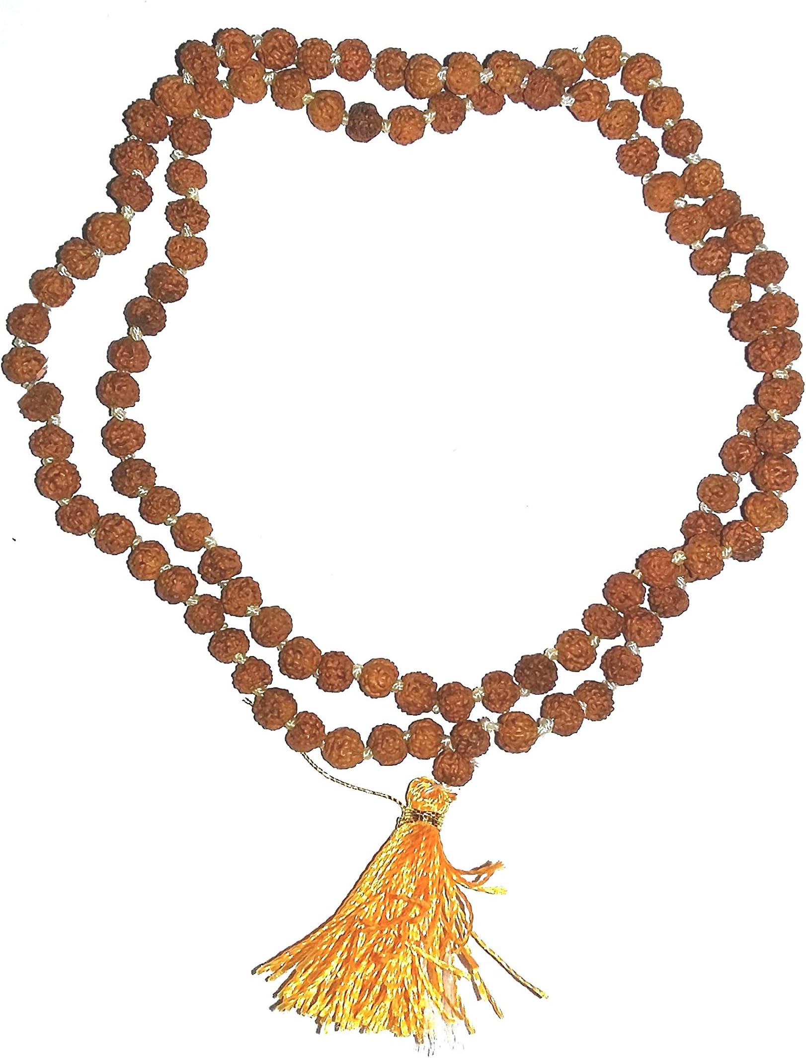 Choicepick Lab Certified Nepal Bead Rosary Japa Panch Mukhi Rudraksha Mala (3 - 4mm)