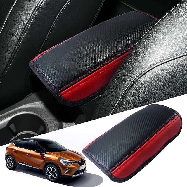 Ruiya Pokrowiec na podłokietnik kompatybilny z Renault Captur II 2020-2024, osłona podłokietnika na konsolę środkową, pokrowiec na podłokietnik, pokrowiec na podłokietnik