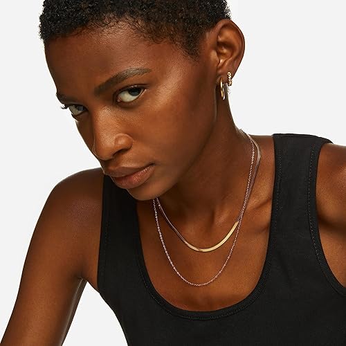 Miniatura 8 de Hey Harper - Collar de espiga de oro para mujer, juego de Nassau, impermeable, resistente al sudor, no se deslustra, collar de acero inoxidable en