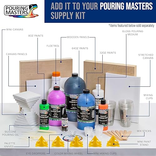 Miniatura 7 de EE.UU. Art Supply - Medio para efectos de vertido brillante, 32 onzascuarto de galón