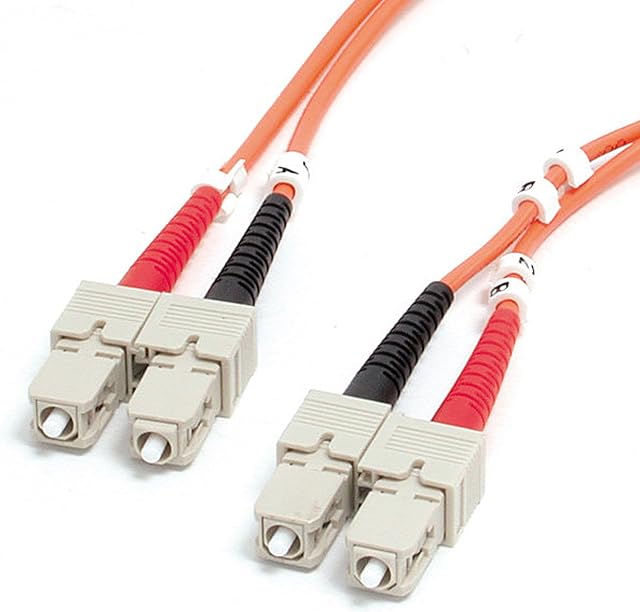 StarTech.com 1m Fiber Optic Cable - Multimode Duplex 62.5/125 - LSZH - SC/SC - OM1 - SC to SC Fiber Patch Cable (FIBSCSC1), Orange