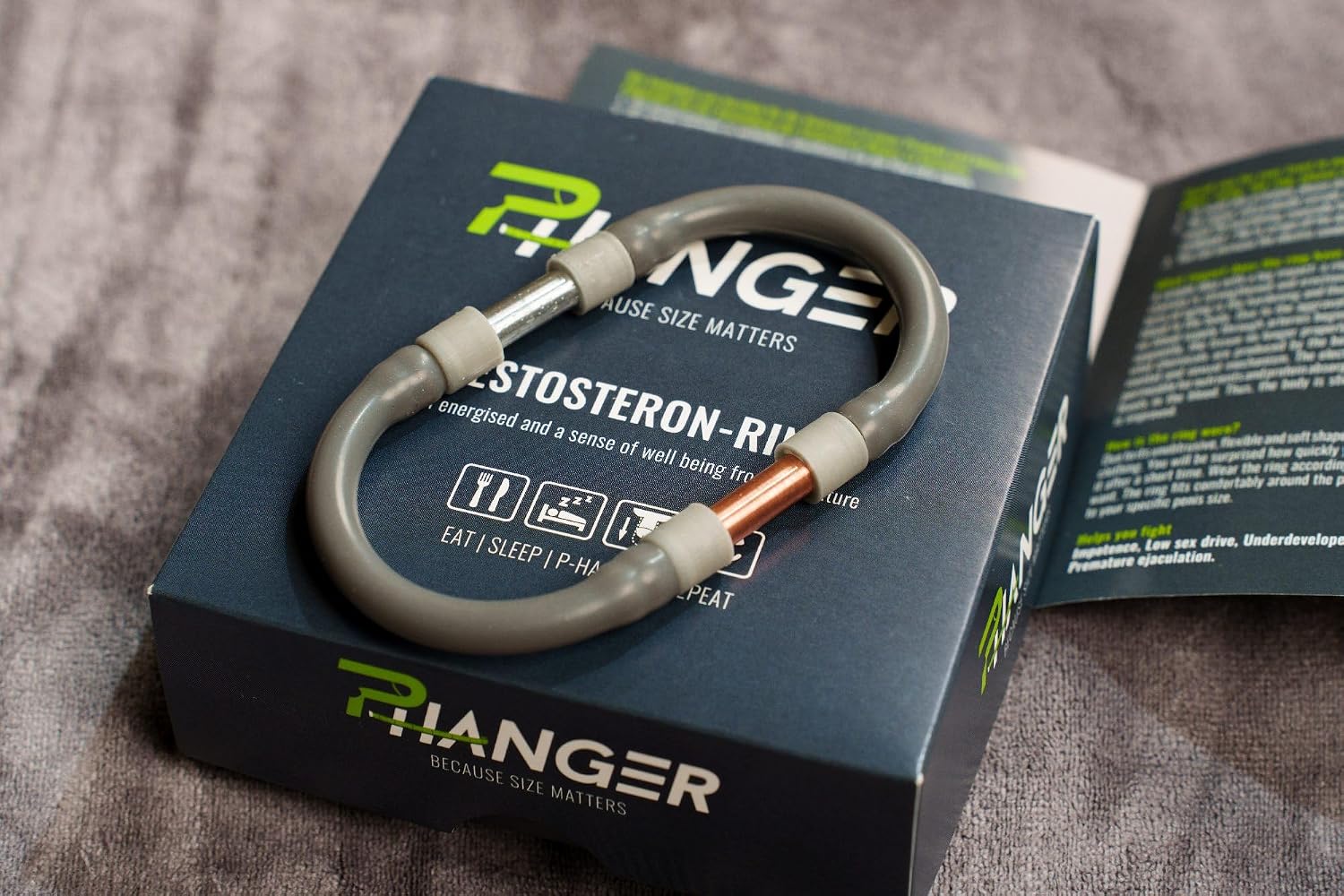 PHanger Magnetic Ring - Copper-Zinc Electromagnetic Band with Storage Case