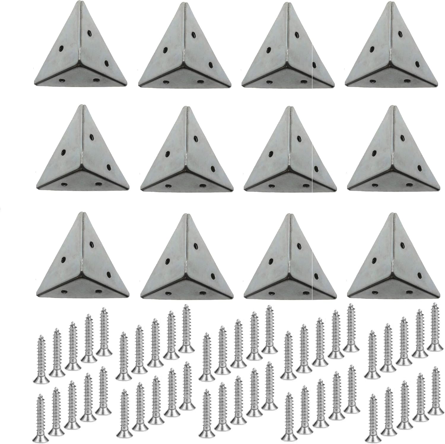 TERF® 12 Pcs Heavy Duty 45mm Pyramid Angel Mounting Corner Brace ...