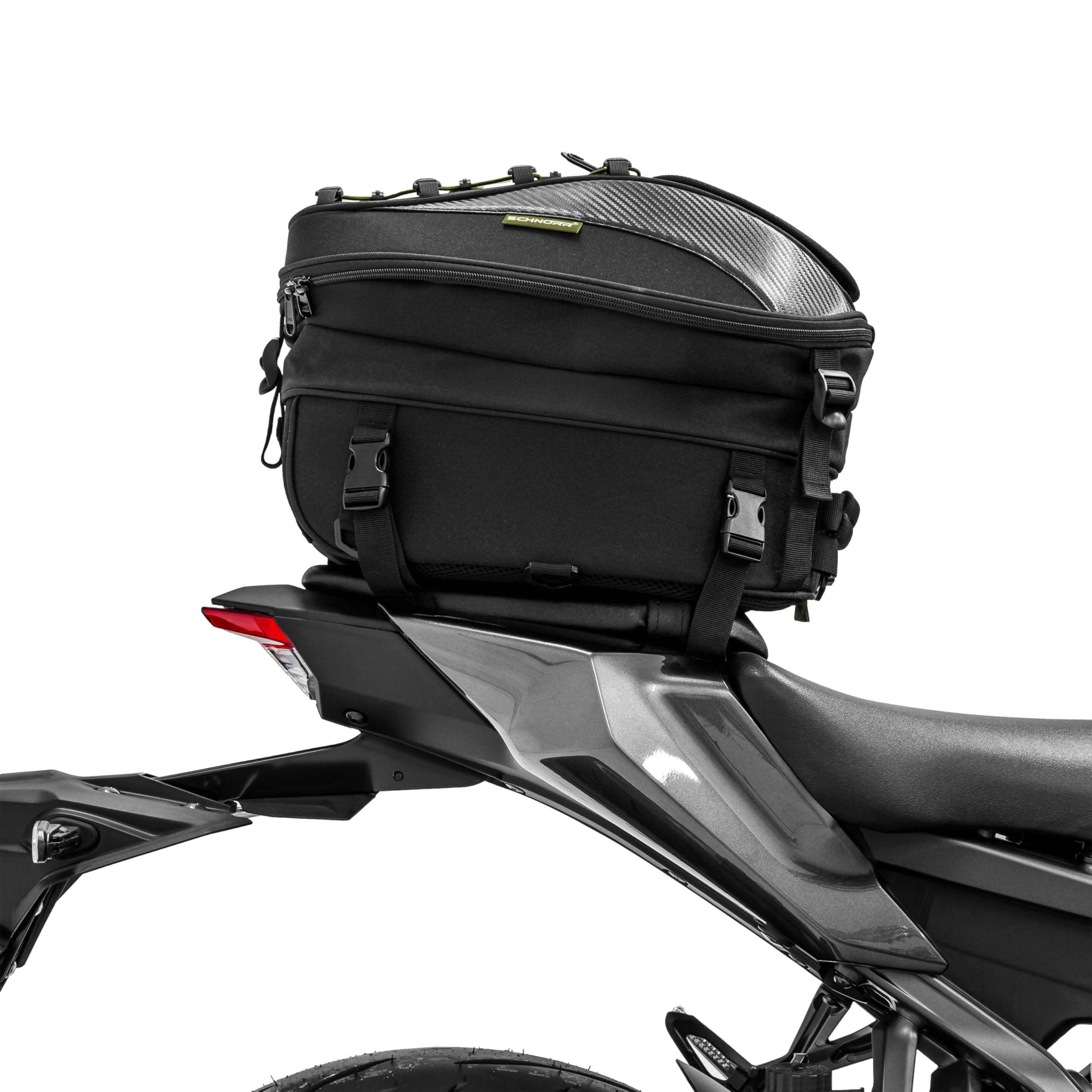 ZIEGER Motorrad Hecktasche 30 L - Rucksackfunktion + Gratis-Regenhülle - SCHNORR TB30