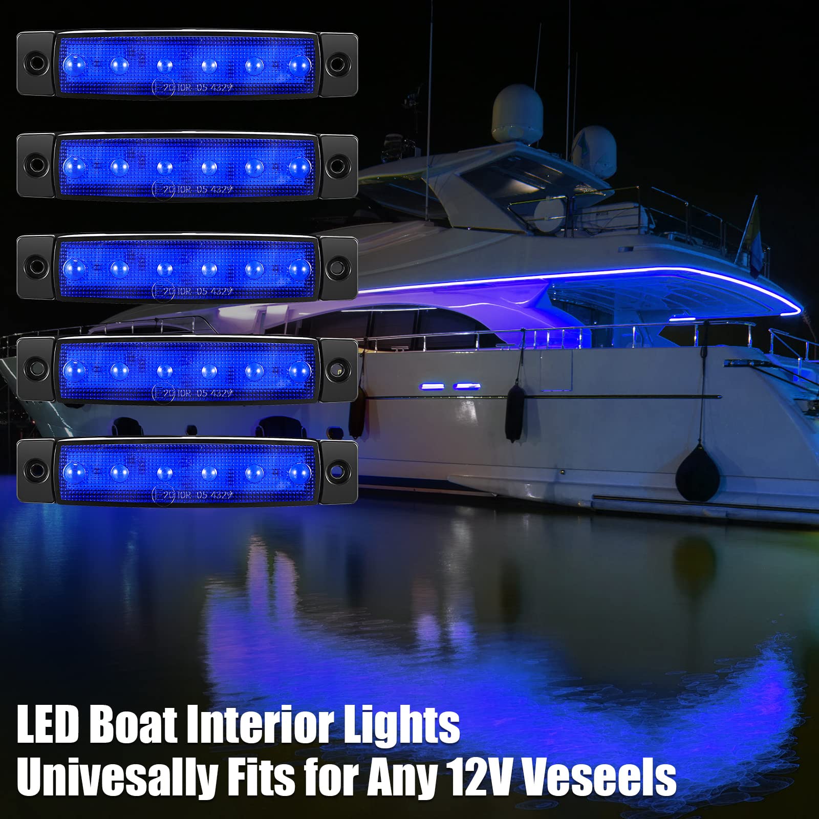 LED Boat Interior Lights Marine Courtesy Light Strip Deck - View #8