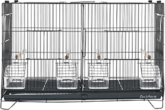 Sam's Pets Willow 24" Bird Cage, Black - Premium Iron, Spacious, Easy-to-Clean, 4-6 Birds, Ideal for Cockatiels, Parrots, Budgies