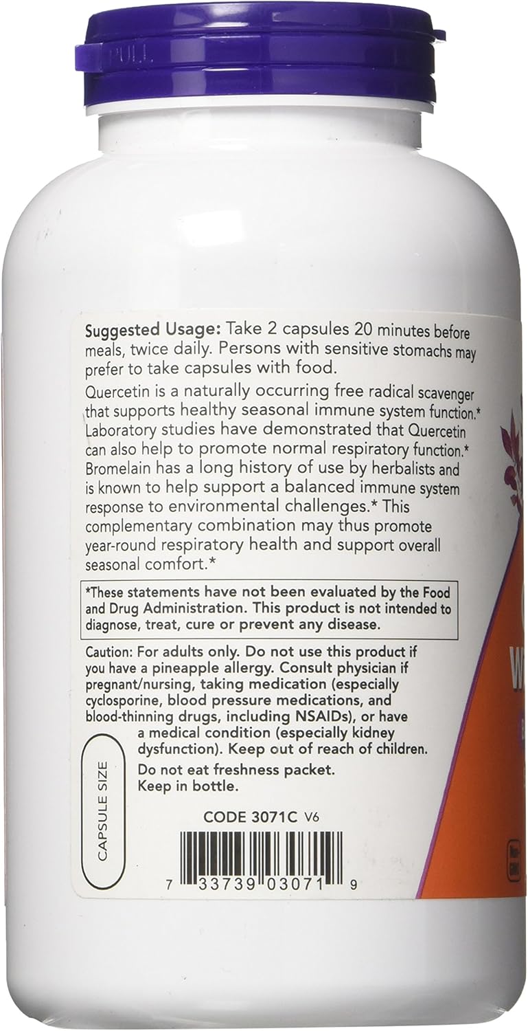 Now Foods Quercetin with Bromelain 240 VCaps