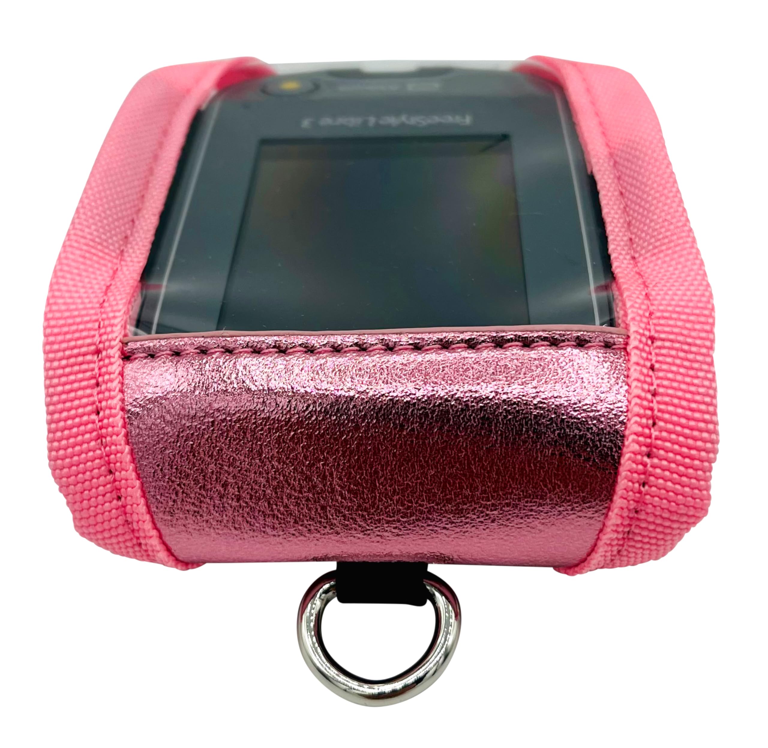 SEWAS Diabetic Care - Borsa a tracolla per misuratore Freestyle Libre 3, borsa a tracolla con clip per cintura e finestra di visualizzazione, funzionamento in borsa con cordino