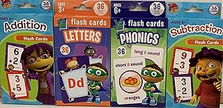 Early Learning Flash Cards Collection: Addition, Letters, Phonics and Subtraction