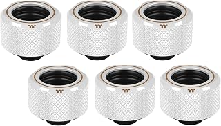 Thermaltake 16 mm Pacific C-PRO G1/4 PETG Tube OD Compression - White (Pack of 6)