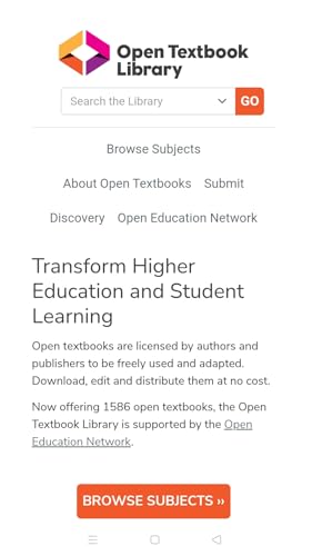 Open Textbook Library app