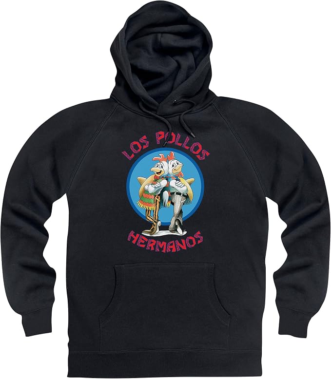 Official Breaking Bad - Los Pollos Hermanos Felpa con cappuccio, Uomo,  Nero, XL : Amazon.it: Abbigliamento