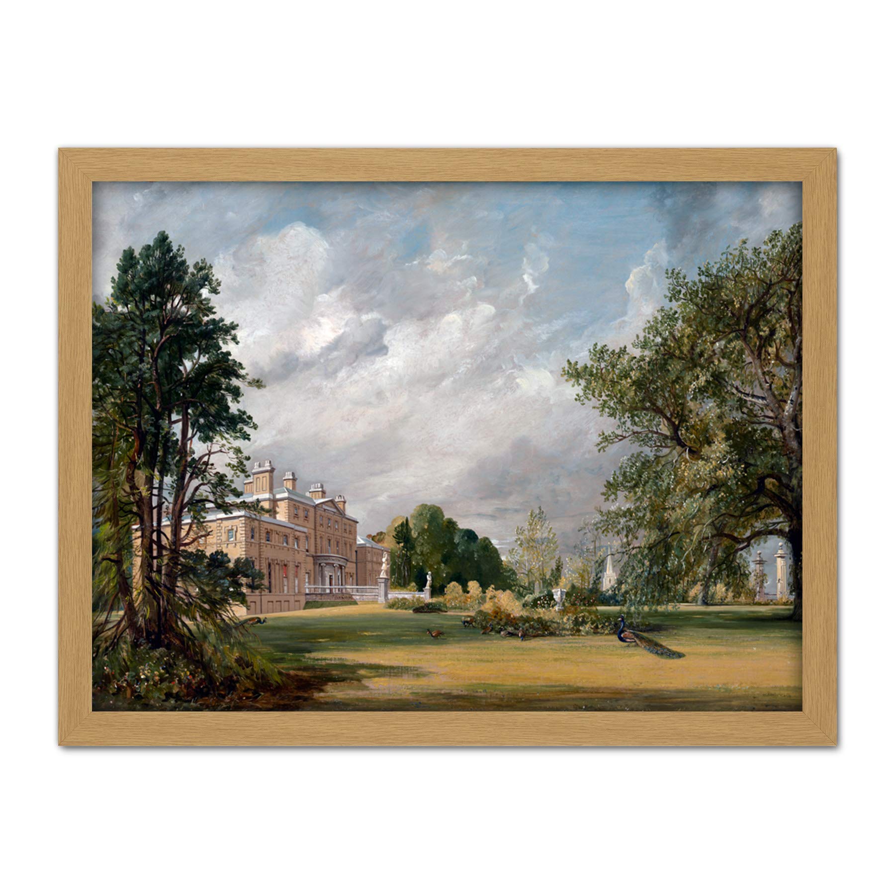 Artery8 Constable Malvern Hall 1821 Painting Artwork Framed Wall Art Print 18X24 Inch