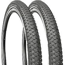 VERKSTAD 2PCS Folding Bike Tires 26x1.95 Inch 50-559mm, Butyl Rubber High-Performance Replacement Bicycle Tires 60 TPI Puncture-Resistant for Beach Cruiser and Urban Commuting Bicycle