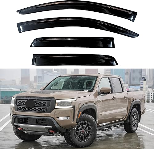 Miniatura 199 de KPY Moldura deflectora de viento con protección contra la lluvia compatible con Mazda 6 Sedan 2004-2013, 4 unidades, para ventana lateral