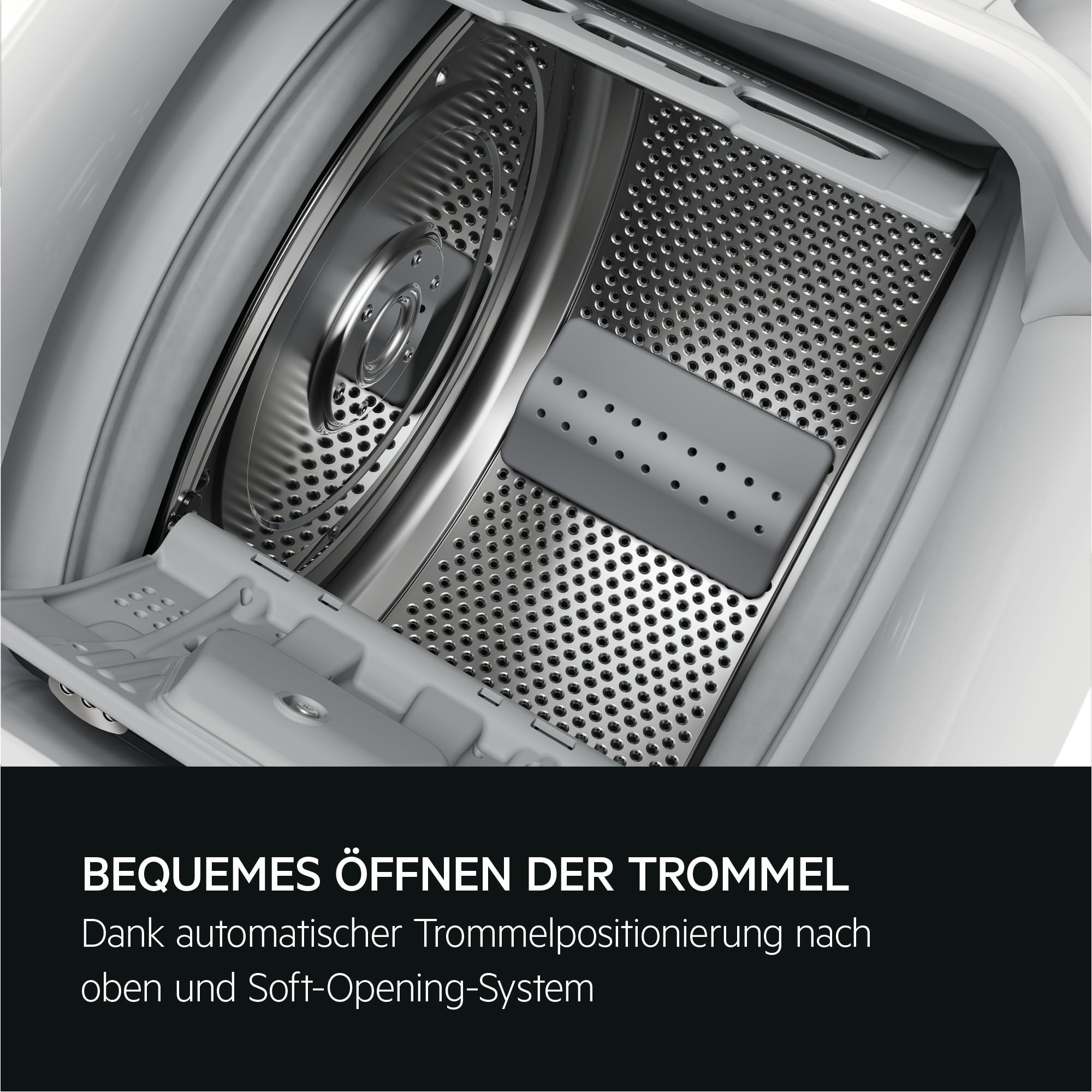 AEG Waschmaschine Toplader 40 cm, Serie 6000 mit KI WashAssist, LTR6A4E260 | 6 kg in 45 Min. bei 30 °C sauber, Nachlegefunktion, Wasserstopp, 1200 U/min, Hygiene-Dampfprogramm, Inverter-Motor