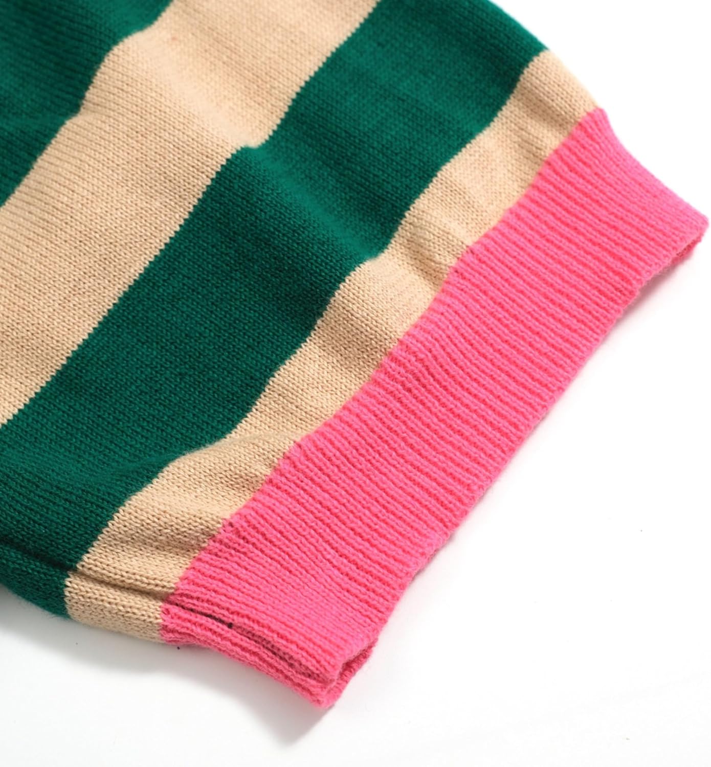 OXKNIT Men's Retro Stripes Knitted Polo Shirt, 1960s Mod Style Vintage Polo Cotton Shirt with Button - Image 4