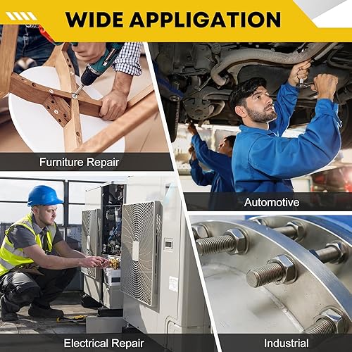 Miniatura 6 de WIESVOP Juego de 108 piezas de arandelas planas de acero inoxidable 304, kit surtido de arandelas para guardabarros 12 tamaños (M3-M12) arandelas de