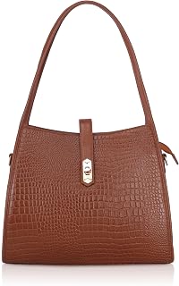RICHSIGN LEATHER ACCESSORIES Full-Grain Natural Leather Top Handle Handbags & Shoulder Sling Bags For Women Office Branded... Price In India