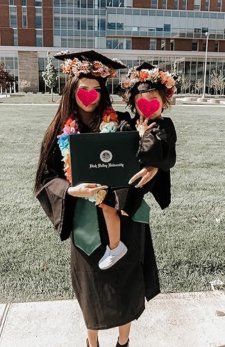 Miniatura 5 de Vivivalue - Diadema floral ajustable para el pelo, diseño de flores con lazo bohemio, talla única